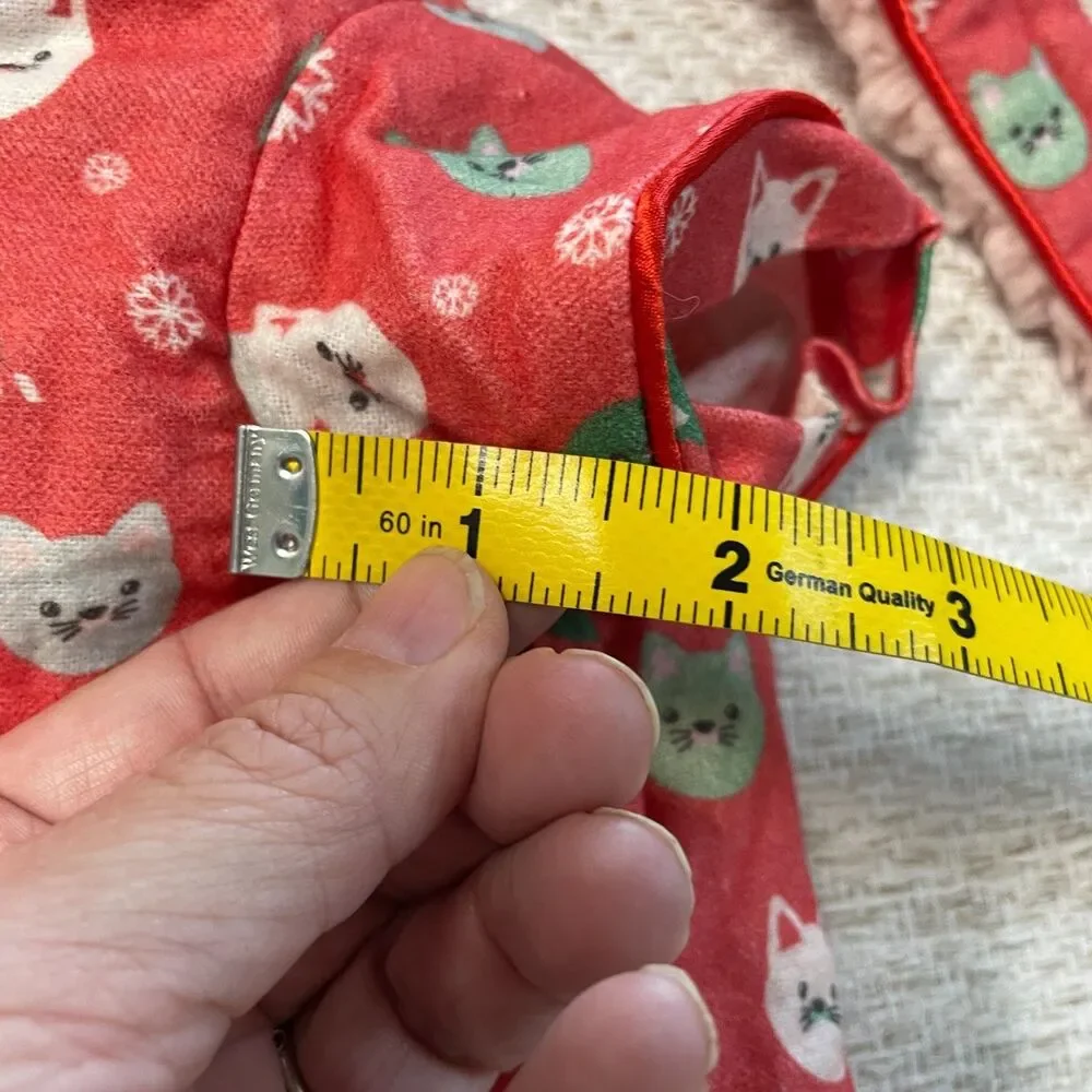 Cat S Christmas Holiday Sherpa Lined Robe Sweater